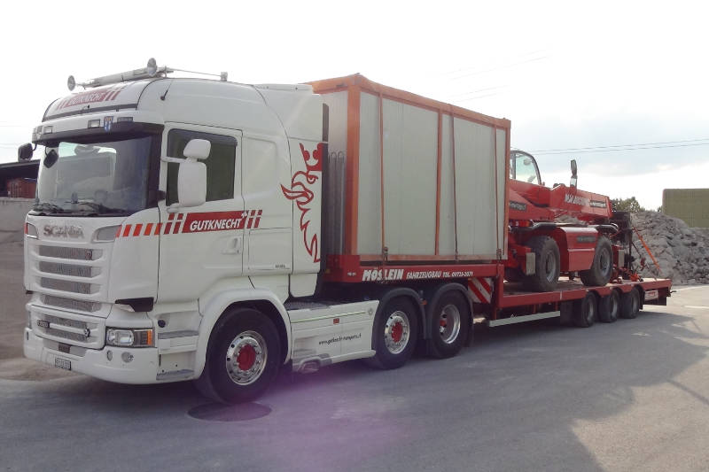 Gutknecht Transporte Spezialtransporte Lastenwagen Bagger